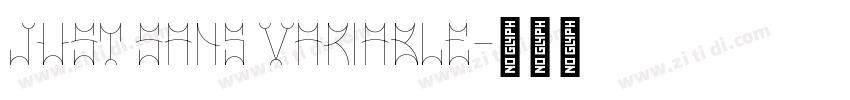 JUST Sans Variable字体转换 JUST Sans Variable字体转换